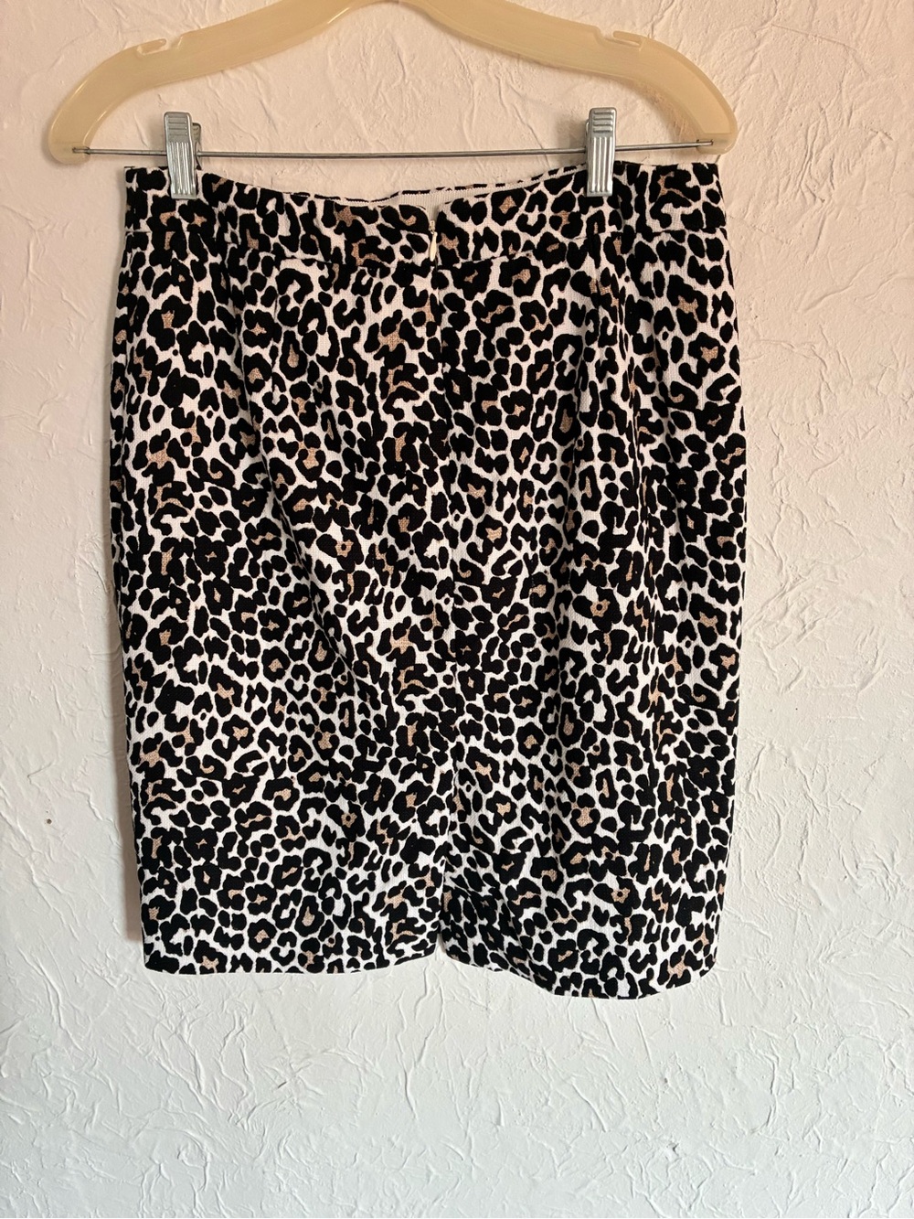 J. Crew Leopard Print Pencil Skirt - Black, White, Tan - Picture 2 of 5